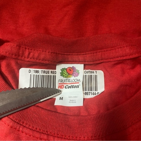 Fruit Of The Loom T-Shirt Red Women’s Size M - Picture 10 of 10